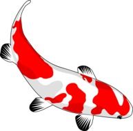 white fish with red spots