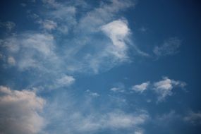 bottom view of a cloudy sky
