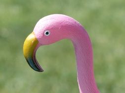 pink flamingo toy head