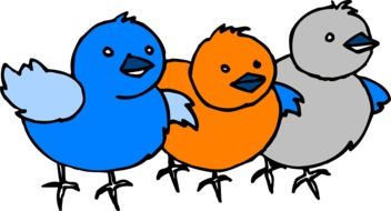 cartoon three chicks