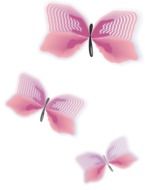 drawing of pink butterflies on a white background