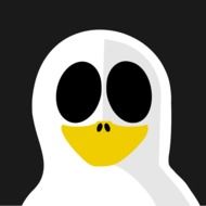 graphic image of a penguin ghost