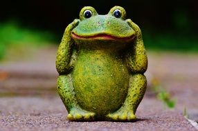 funny figure of a cute frog
