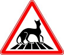 cat walk sign