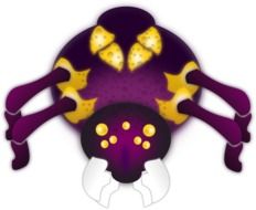 clipart of purple spider