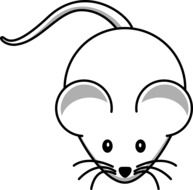 clipart of the cartoon white mouse