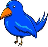 graphic image of a blue bird