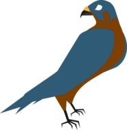 Falcon bird as a clipart