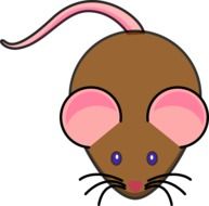 Mouse Brown Pink Cute Ears