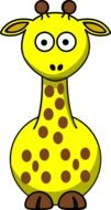 drawn cartoon giraffe