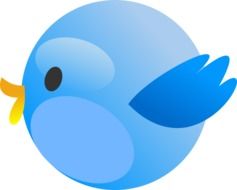 clipart,blue bird-Twitter icon