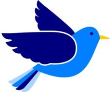 blue dove as a peace symbol