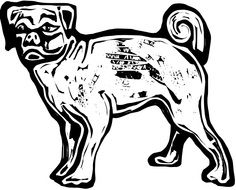 sketch of a dog