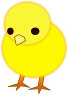 Chick Cute Yellow Bird drawing