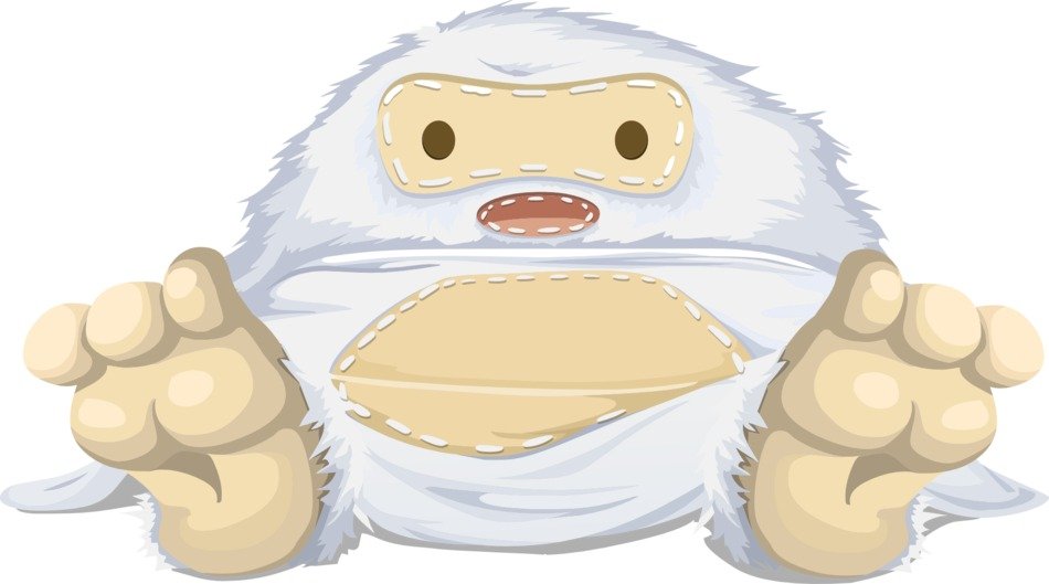 Drawing of Yeti Monster