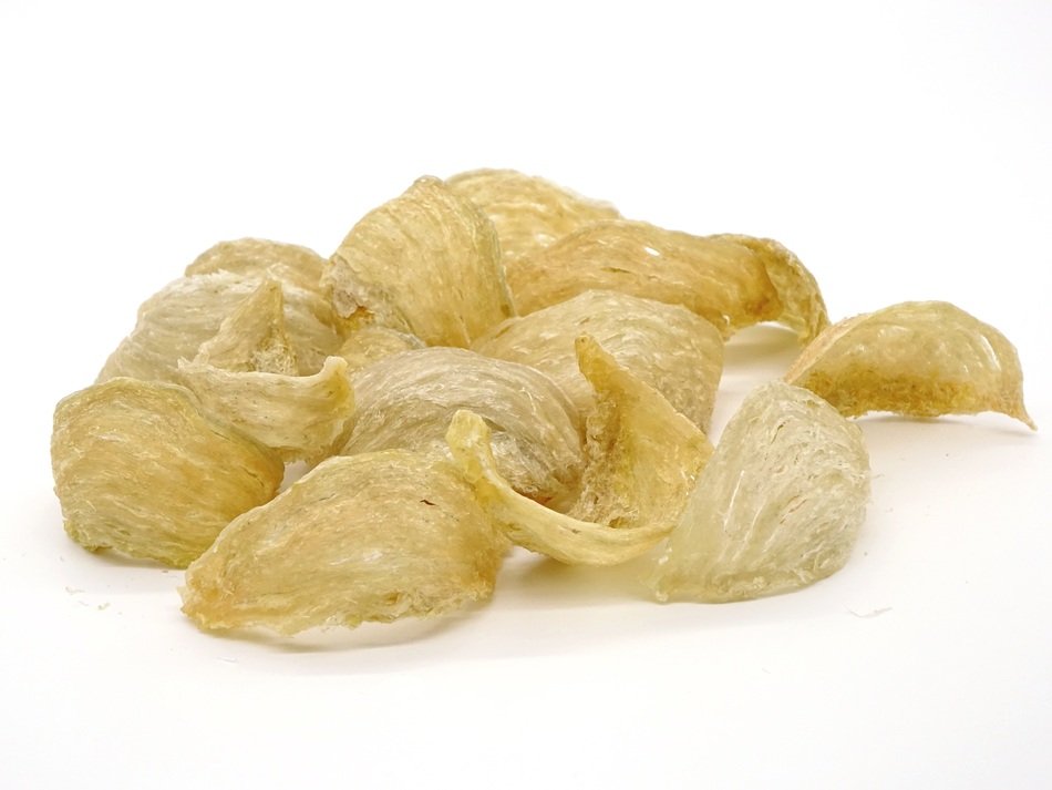 bird's nest as food at white background