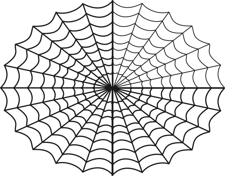 Spider Web Creepy drawing