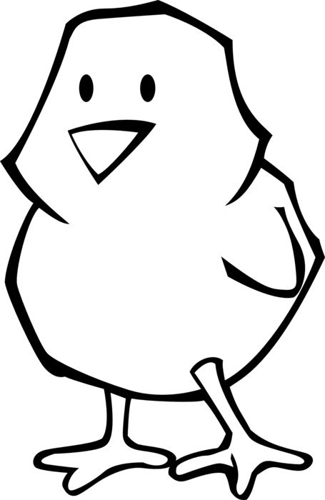 Chick fledgling as a clipart