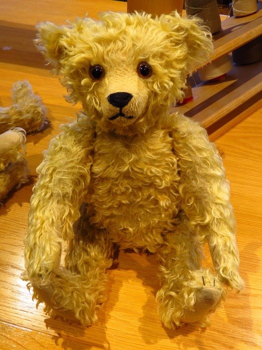 soft teddy bear on the floor