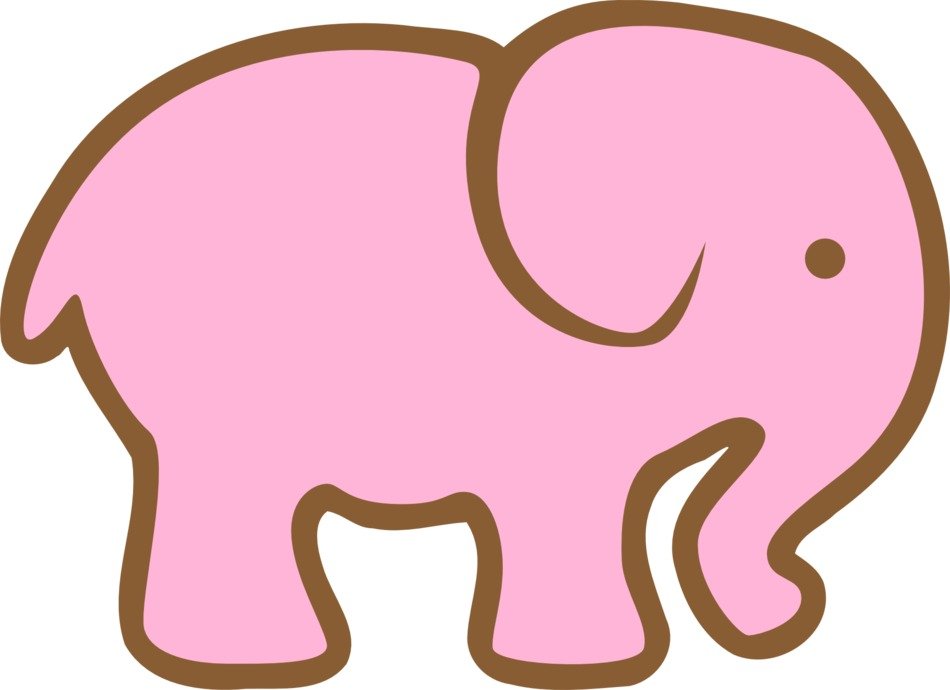 clipart of the pink Elephant