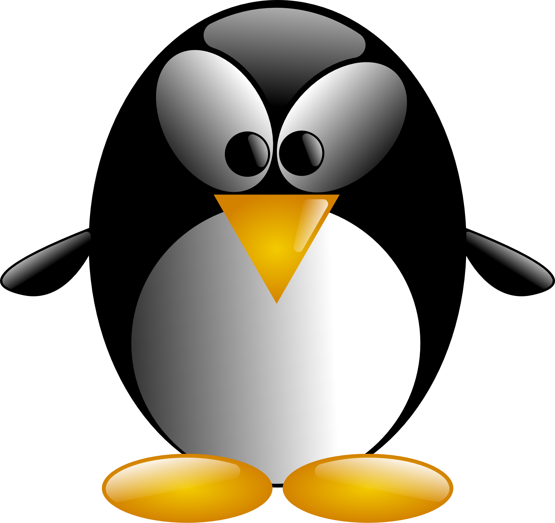 Picture of three-colored penguin free image download