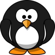 clipart, picture of cute penguin