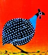 Guinea Fowl Drawing