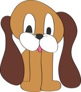 Clipart of the cute dog