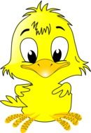 drawing of an Easter chick