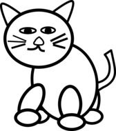 silhouette of a domestic cat