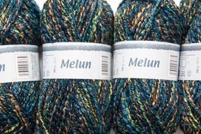 colored sheep's wool