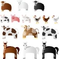 drawings of animals of different sizes