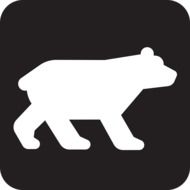 Bear in wildlife clipart