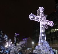 Colorful bright cross decoration