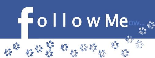 Follow me on Facebook sign clipart