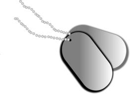 grey Dog Tags