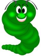 Caterpillar Worm green drawing