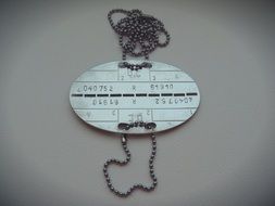 historical military identification tag