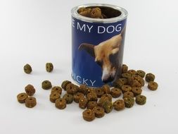 dog food in the can