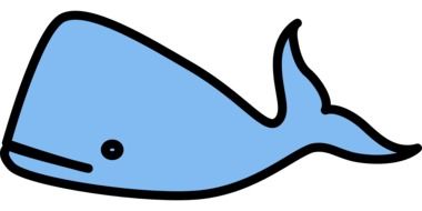 Whale Blue as a drawing