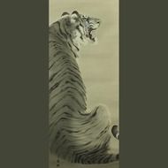 Beautiful painting of great tiger