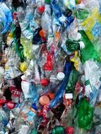 pressed plastic bottles