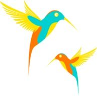 Clipart of Hummingbirds