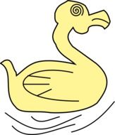 Duck Yellow cartoon drawing