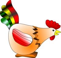 Chicken Hen drawing