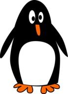 cute funny cartoon penguin