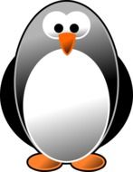 Happy Penguin drawing