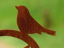sheet metal figure of the bird
