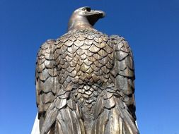 bronze statue bald eagle