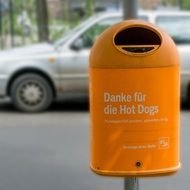 a bin for dog shit in Berlin